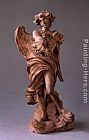 Gian Lorenzo Bernini Famous Paintings - Angel with the Inscription of I.N.R.I.
